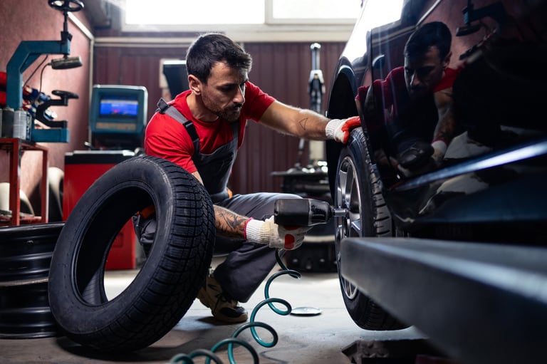 Wheel repair and tire service